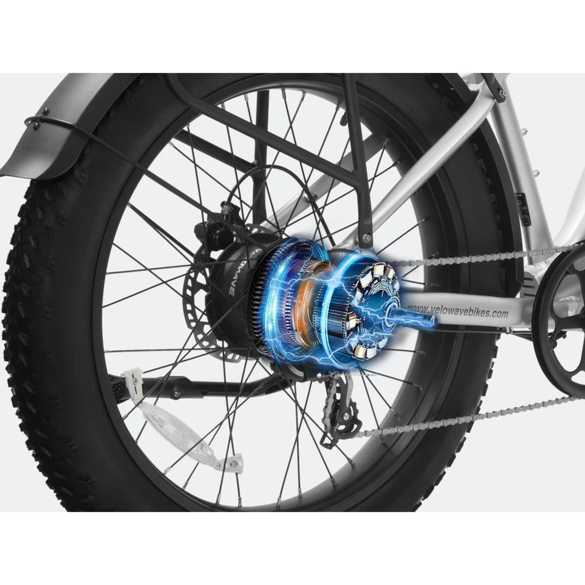 Ranger 3.0 Fat Tire All-Terrain Electric Bike - Blue Gray
