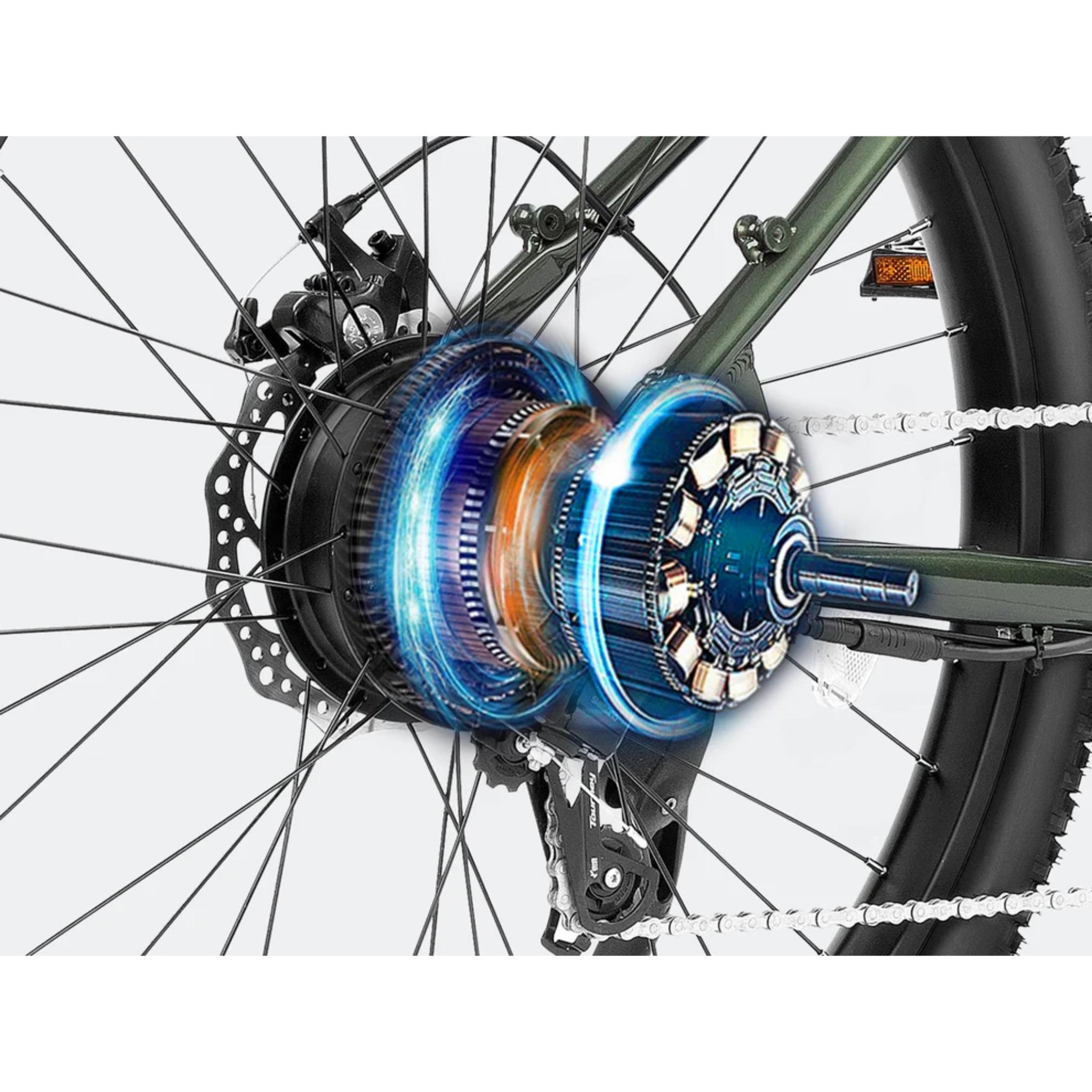 Ghost Electric Mountain Bike - Dark Green