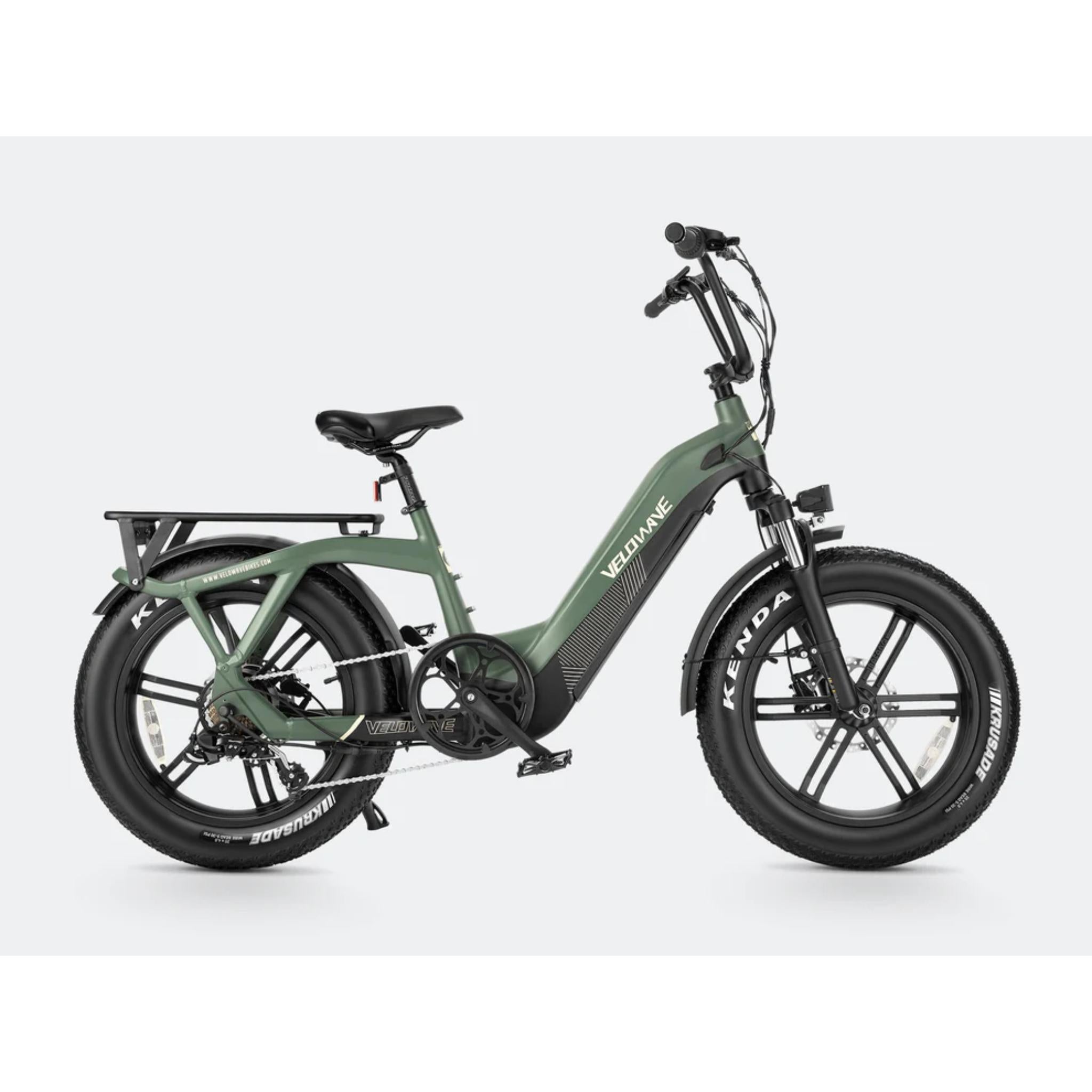 Pony Compact Step-Thru Electric Bike - Seafoam Green
