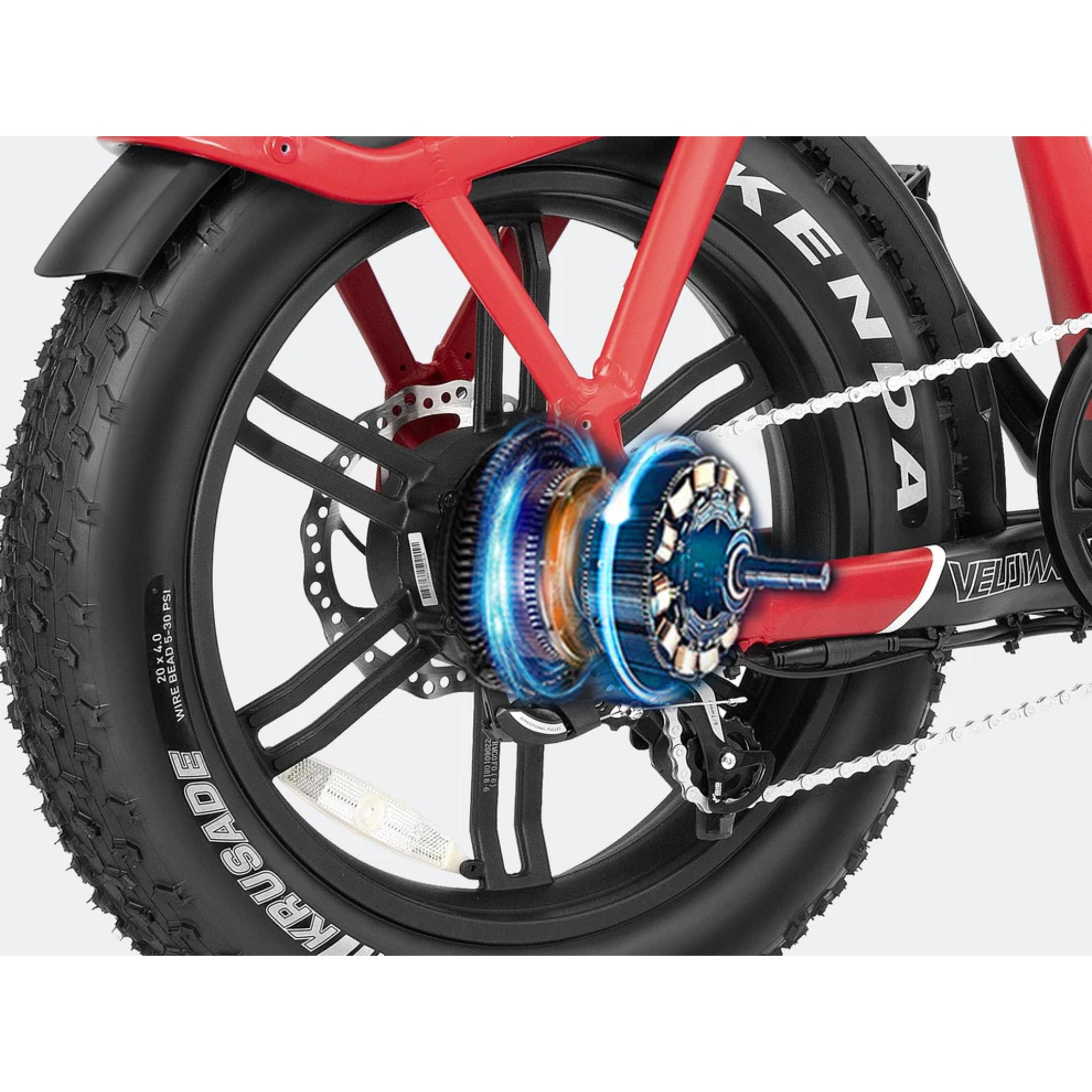 Pony Compact Electric Bike - Red/Black